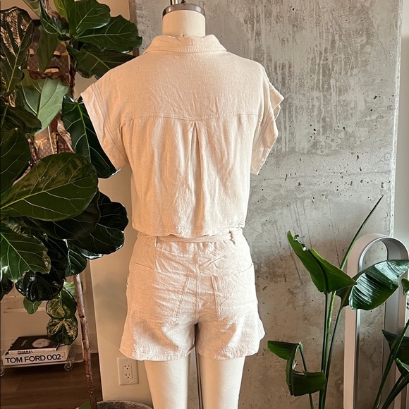 JLUXLABEL Cream Short-Sleeve Short Set - Picture 3 of 7